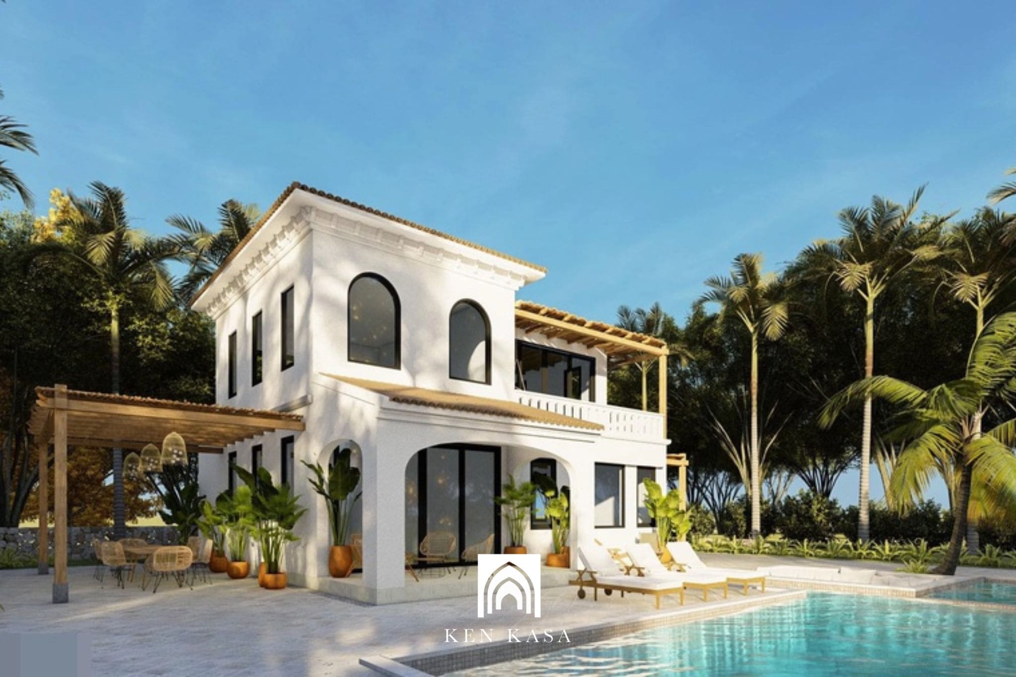 biệt thự nghỉ dưỡng phong c&aacute;ch Địa Trung Hải